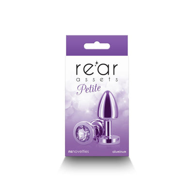 Rear Assets Petite Metal Anal Plug Purple - SexToy.com