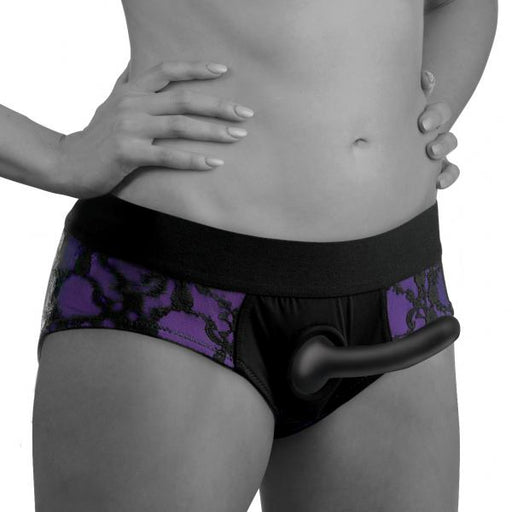 Lace Envy Pegging Set With Lace Crotchless Panty Harness And Dildo | SexToy.com